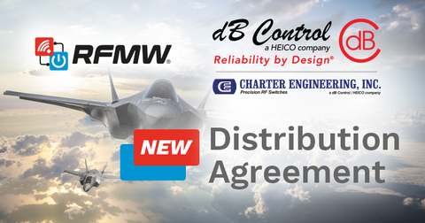 dB Control Announces Global Agreement with RFMW for Distribution of RF/Microwave Amplifiers, Modules, Components and Charter Engineering (CEI) Coaxial Switches (Graphic: Business Wire)