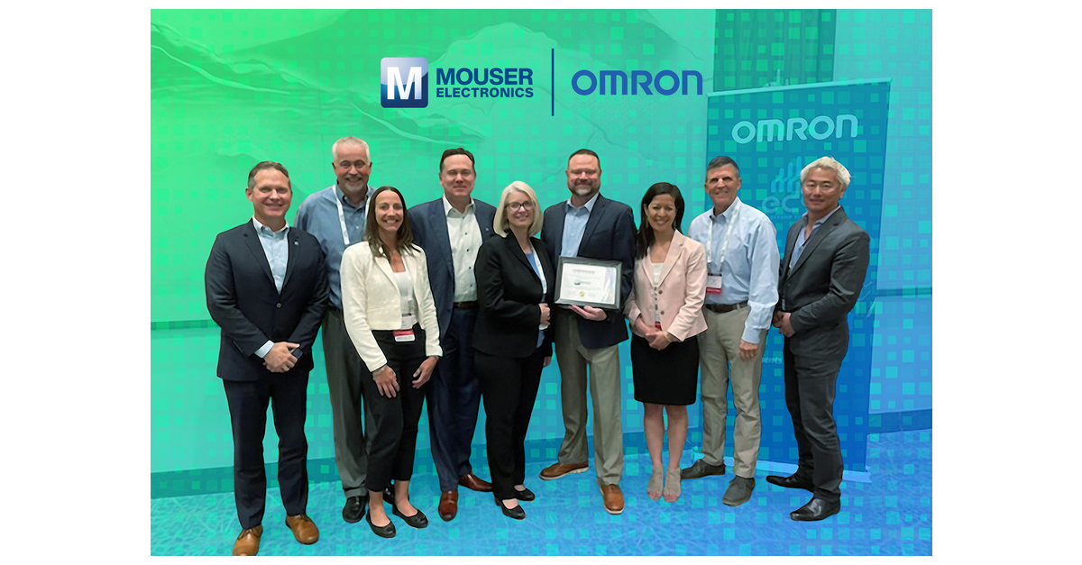 Mouser Electronics Awarded Fourth Consecutive Year for Outstanding