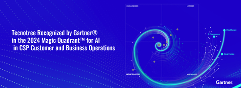 Tecnotree Recognized by Gartner® in the 2024 Magic Quadrant™ for AI in CSP Customer and Business Operations  (Graphic: Business Wire)