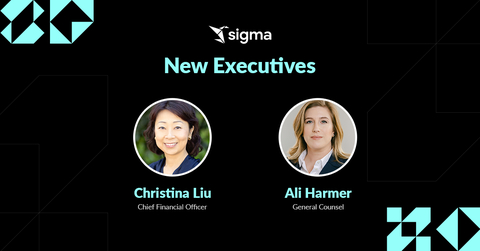 Christina Liu, Chief Financial Officer and Ali Harmer, General Counsel, Sigma Computing (Photo: Business Wire)