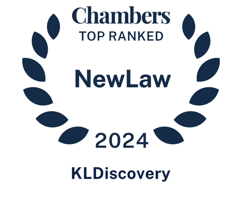 Chambers' NewLaw Guide ranks KLDiscovery. (Photo: Business Wire)