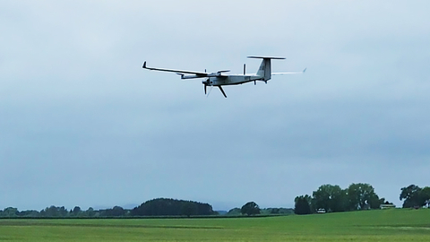 AV successfully demonstrated a heavy fuel engine-powered JUMP 20 uncrewed aircraft system (Photo: AeroVironment)