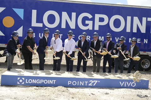 ViVO and Longpoint leadership teams break ground on Point 27th cold storage facility. Photos courtesy of ViVO