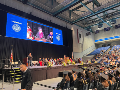 She urged the 2024 graduates to continue a life of learning as they go forward in the business world, while cultivating responsibility and gratitude – the guiding stars of her life. (Photo: Business Wire)