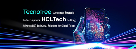 Tecnotree宣布与HCLTech建立战略合作伙伴关系，为全球电信企业提供以5G为主导的先进GenAI解决方案（图示：美国商业资讯）