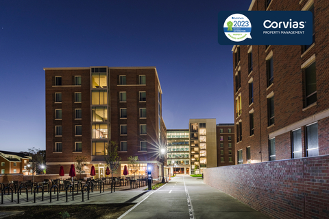 Corvias Property Management was awarded the SatisFacts “Community Award for 2023” for delivering exceptional student housing services at Purdue University. (Photo: Business Wire)