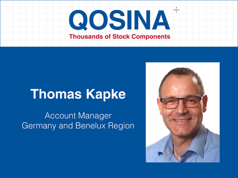 Qosina Welcomes New Representative in Germany and Benelux Region. (Graphic: Business Wire)
