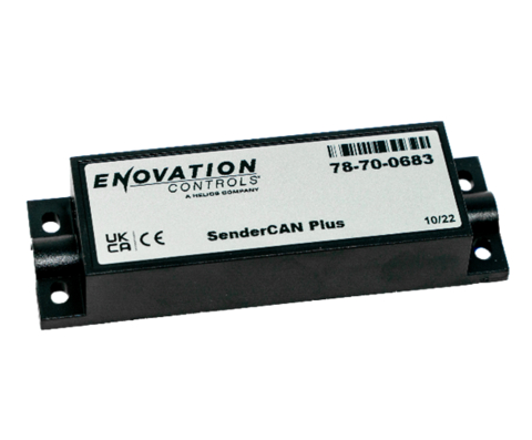 The SenderCAN® Plus I/O module significantly simplifies the addition of sensor inputs for pressure, flow, temperature, speed, acceleration, or position to an existing J1939 network. (Photo: Business Wire)