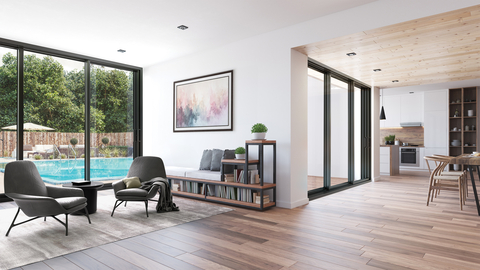 PGT® WinGuard® Vinyl Preferred View Sliding Glass Door SGD5570NS (Photo: Business Wire)