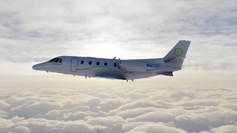Citation 560XL with Starlink internet coming September 2024. AeroMech STC will include the Citation Excel, XLS, and XLS+ models. Other Textron model aircraft to follow. (Photo: Business Wire)