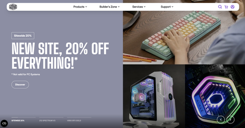 Cooler Master Unveils Upgraded E-Commerce Website with Exclusive U.S. Launch Promo (Graphic: Business Wire)