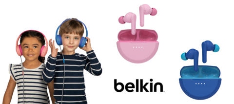 original Belkin’s SoundForm Line has a wide selection for kids, combining style, safety and comfort (Photo: Business Wire)