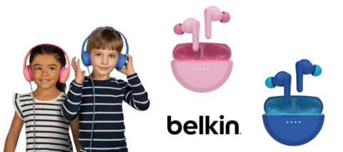 Belkin?s SoundForm Line has a wide selection for kids, combining style, safety and comfort (Photo: Business Wire)
