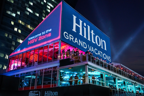 The HGV Clubhouse will return to the highly anticipated FORMULA 1 HEINEKEN SILVER LAS VEGAS GRAND PRIX this fall offering fans an exclusive, all-inclusive viewing experience. Photo credit: Hilton Grand Vacations.