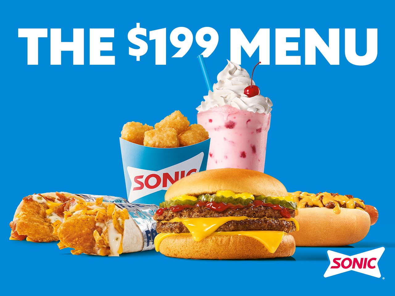 More Value, More Fun! SONIC Debuts New $1.99 Menu Featuring New