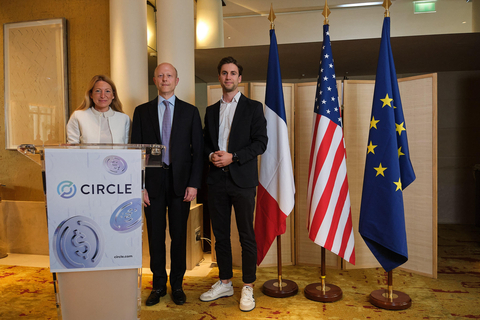 Circle's Coralie Billmann, Jeremy Allaire, Patrick Hansen | Photo Credit: Tristan Montalbot