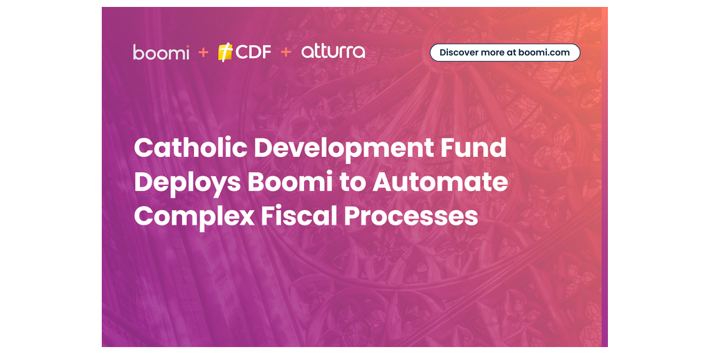 Boomi、カトリック開発基金の複雑な財務プロセスを自動化