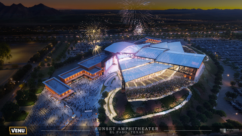 Sunset Amphitheater in El Paso, TX. Rendering Credit BCA Studios