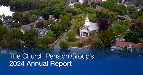 The Church Pension Group (CPG), a financial services organization that serves The Episcopal Church, announced the release of its online 2024 Annual Report (cpg.org/annualreport2024). Through a series of videos, articles, and graphics, the Annual Report offers reflections from the new chair of The Church Pension Fund Board of Trustees, a summary of The Church Pension Fund’s investment performance, and a description of some recent commitments CPG has made in technology, talent, and vendor management for the benefit of the Church. (Graphic: Business Wire)