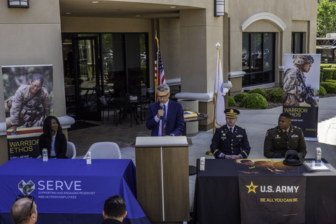 David Spector, Chairman and CEO, Pennymac speaking about the agreement between Pennymac and the United States Army PaYS Program. (Photo: Business Wire)