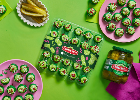 Calling All Pickle Lovers: Claussen® Pickles and Baked by Melissa Celebrate National Pickle Month with an Exclusive Pickle Cupcake (Photo: Business Wire)