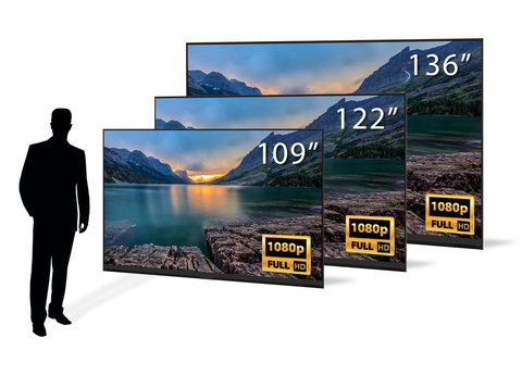 Now available in 122" size, the Planar UltraRes L Series all--in-one MicroLED displays combine ease-of-use with best-in-class video processing and touch interactivity. (Photo: Business Wire)