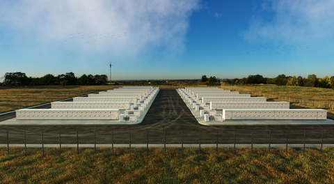 Battery energy storage system rendering, courtesy of Powin