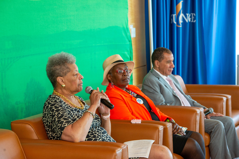 Former Senator Ruth Hassell-Thompson, Mrs. Gabrielle Burton-Hill and Former Governor of New York State David Paterson. (Photo: Business Wire)