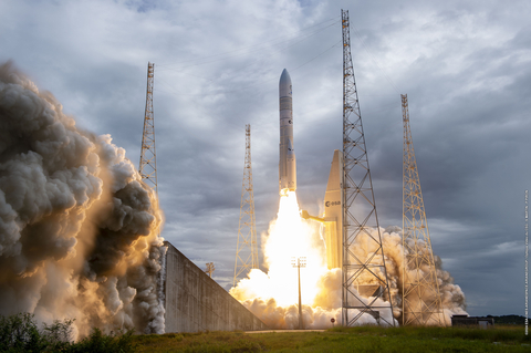 original The historic Ariane 6 liftoff occurred on Tuesday, July 9 at 1600 GFT from the Guiana Space Centre, also known as Europe's Spaceport, in Kourou, French Guiana.
Photo credits: ESA, Arianespace, CNES.