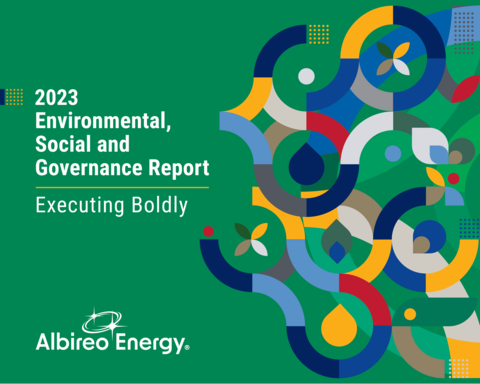 The Albireo Energy 2023 ESG Report provides information on the performance and management of Albireo Energy’s commitments to address environmental, social and governance priorities, while building long-term value for the company’s stakeholders. “Our 2023 ESG Report reflects our commitment to building a sustainable business for all of our stakeholders and we are grateful to our employees for their unwavering dedication,” said Perri Richman, Chief Marketing and Sustainability Officer of Albireo Energy. “We recognize that ESG is a continuous journey, making our business stronger and more resilient. While we are pleased with our progress, and know we have more work to do to make even greater strides in 2023.” (Graphic: Business Wire)