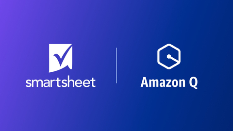 Smartsheet is integrating Amazon Q, a generative AI-powered assistant, to empower its employees and deepen the Partnership between Smartsheet and AWS. (Graphic: Business Wire)