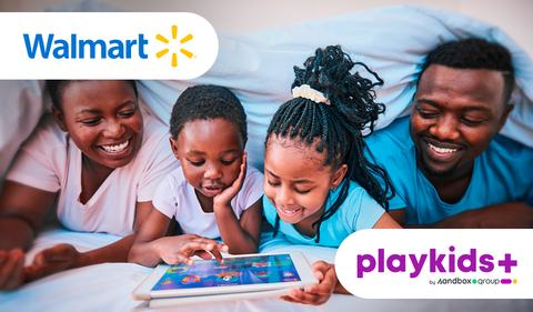 Sandbox Group offers 3 free months of its kids learning and entertainment app, PlayKids+, to all Walmart+ members (worth over $25) this summer (Photo: Business Wire)