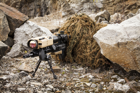 Teledyne FLIR Defense has received a <money>$15 million</money> contract through the U.S. Army Contracting Command-Aberdeen Proving Ground to deliver more than 150 of its ThermoSight® HISS-XLR weapon sights to a NATO partner country. The ThermoSight® HISS-XLR clip-on thermal weapon sight enables snipers and precision shooters to detect and recognize man-size targets at more than 2,000 meters. The highly portable HISS-XLR can interface with a wide range of day scopes and weapon platforms. Long-range optics coupled with an HD display provide crisp imagery, while portrait orientation compensates for bullet drop at extreme ranges. (Photo: Business Wire)