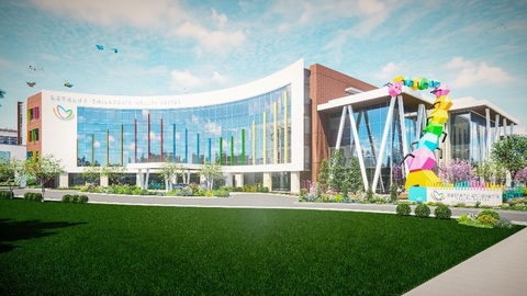 Rendering of new Outpatient Tower and Center of Excellence at Bethany Children’s Health Center’s in Oklahoma. (Photo: Business Wire)