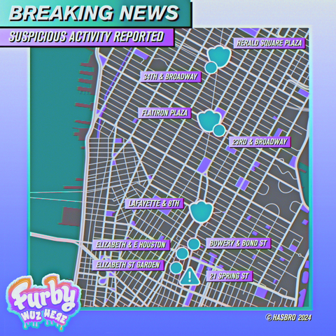 Furby Wuz Here map (Graphic: Business Wire)