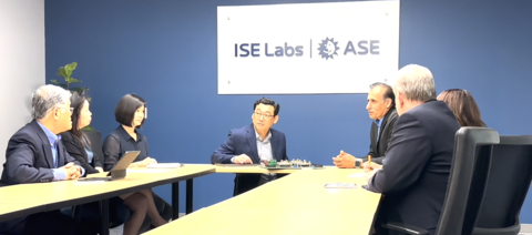 ISE Labs executive team discussion in conference room at new facility (Photo: Business Wire)
