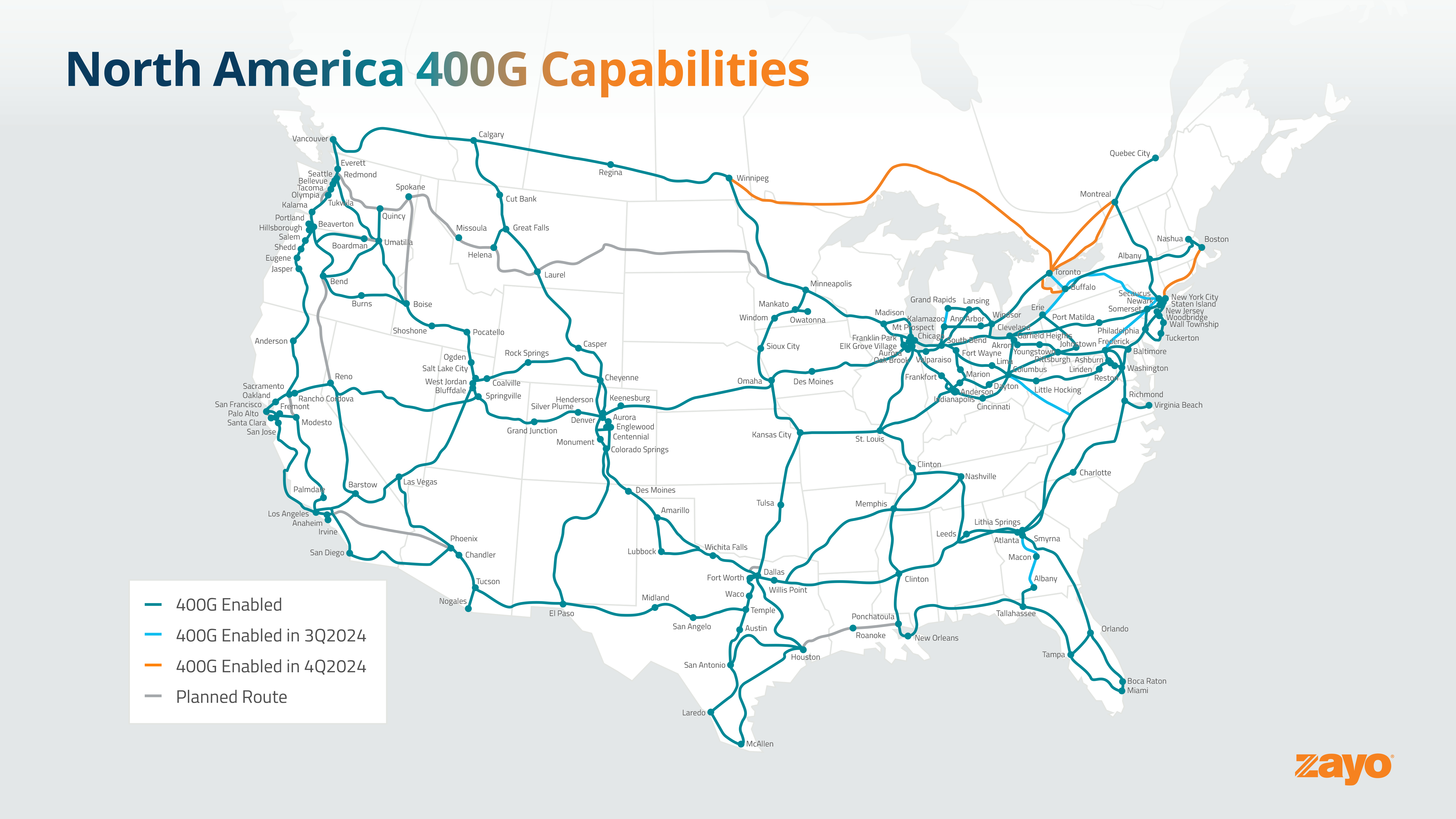 Zayo Rolls Out New Slate of Infrastructure Upgrades on North
