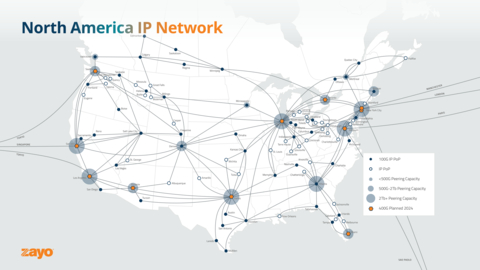 thumbnail North America IP Network Map (Graphic: Business Wire)