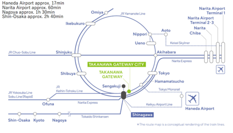 About TAKANAWA GATEWAY Convention Center (Graphic: Business Wire)