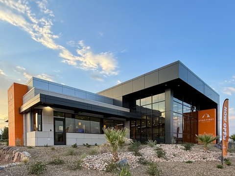 original Utah First Credit Union, one of Utah’s leading financial institutions, is honored to announce its newest branch opening at 2111 East Riverside Drive, St. George, Utah. (Photo: Business Wire)
