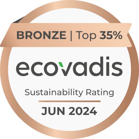 Bronze Sustainability Rating from EcoVadis (Graphic: Business Wire)