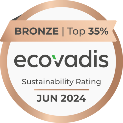 original Bronze Sustainability Rating from EcoVadis (Graphic: Business Wire)