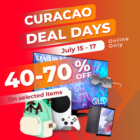 Curacao announces their first annual Deal Days sales event starting on Monday, July 15 through Wednesday, July 17. Limited time deals will be available exclusively online for Curacao account holders, including some extraordinary savings on computers, electronics, fashion accessories, televisions, furniture, and more. (Graphic: Business Wire)