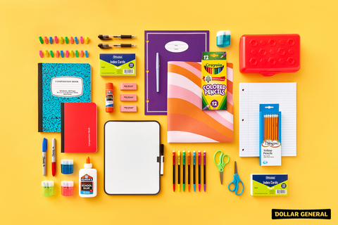 Dollar General offers everyday values with more than 100 school supply products priced at only $1 or less. (Graphic: Dollar General)