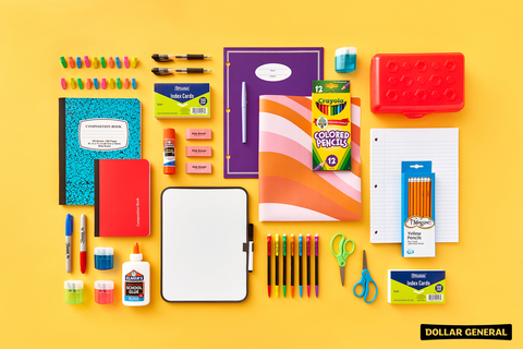 Dollar General offers everyday values with more than 100 school supply products priced at only <money>$1</money> or less. (Graphic: Dollar General)