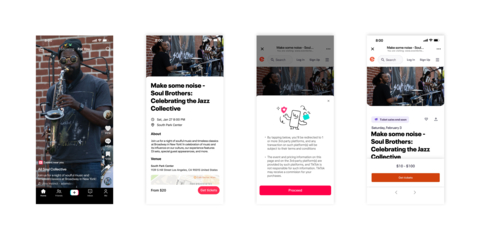 Eventbrite partners with TikTok to simplify event discovery and boost reach for event creators (Graphic: Eventbrite)