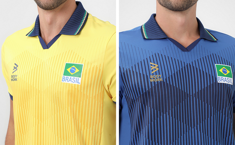 Body Work, a fitness brand from Riachuelo, has revealed the official Brazilian Volleyball team shirts for the 2024 Summer Games. The fabric blends two technologies from The LYCRA Company: 92% COOLMAX® EcoMade fiber made from pre-consumer textile waste and 8% LYCRA® fiber to help keep athletes cool, dry, and moving freely. 