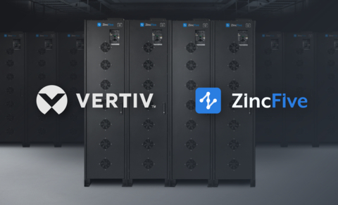 Vertiv will add the ZincFive BC Series uninterruptible power supply (UPS) Battery Cabinets to its portfolio of battery systems available for data center backup power. (Photo: Business Wire)