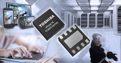 Toshiba: TCKE9 Series eFuse IC that support multiple functions for the protection of power supply lines. (Graphic: Business Wire)