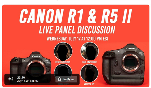 Want to go hands on with the Canon R5 Mark II and EOS R1 ? Drop by the B&H SuperStore, today, Wednesday, July 17, 2024, from 1PM to 7PM EDT for a live demo. Expert staff will be on hand to answer any questions you may have and guide you through these new releases. (Photo: Business Wire)
